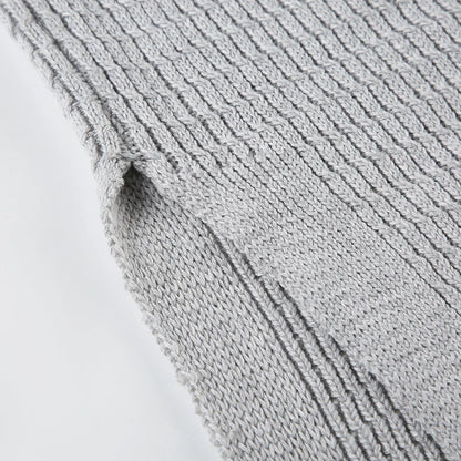 Knitted Maxi Skirt – High Street Woollen Straight Skirt (Autumn/Winter)