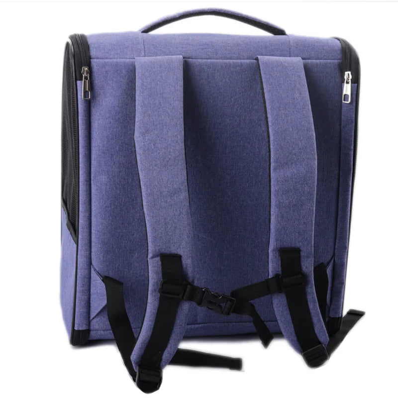 Large Space Breathable Pet Backpack – Foldable Travel Carrier for Cats & Small Dogs Dealprice.co.uk