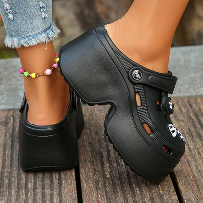 Women's Platform Clogs Slip On Slides – Summer Shoes Beach Sandals