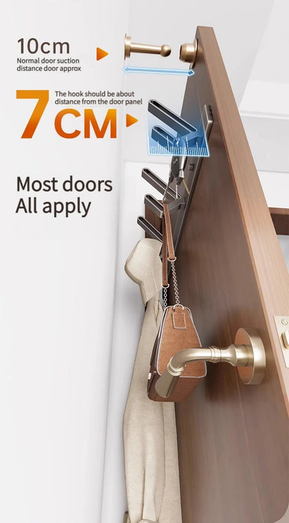 Coat Hook Wall Rack Hanger – Aluminium Wall-Mounted Hook Rail Wall Hooks