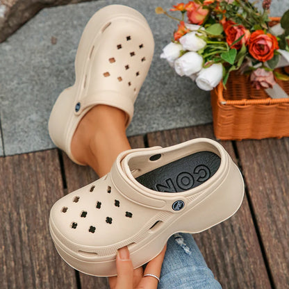 Women's Platform Clogs Slip On Slides – Summer Shoes Beach Sandals