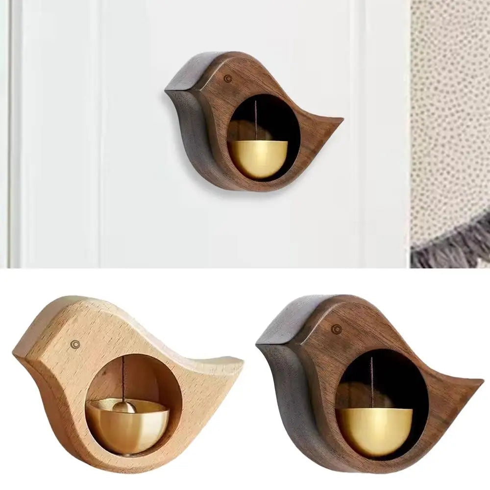 Magnetic Wooden Bird Doorbell Chime – Elegant Wind Chime for Home Dealprice.co.uk