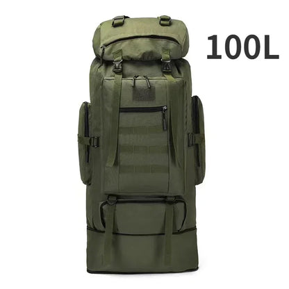 80L/100L Tactical Mountaineering Backpack – Large Capacity Hiking & Camping Bag Dealprice.co.uk