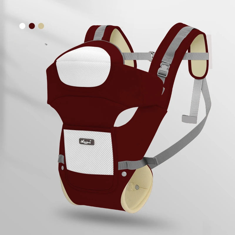 Portable Lightweight Outdoor Baby Carrier Wrap – Breathable, Durable, Solid Colour