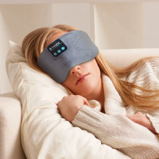 Sleep Headphones Bluetooth Eye Mask – Wireless Sleep Mask with 10+ Hrs Playtime