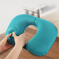 Inflatable Travel Neck Pillow – Portable U-Shaped Press-to-Inflate Pillow
