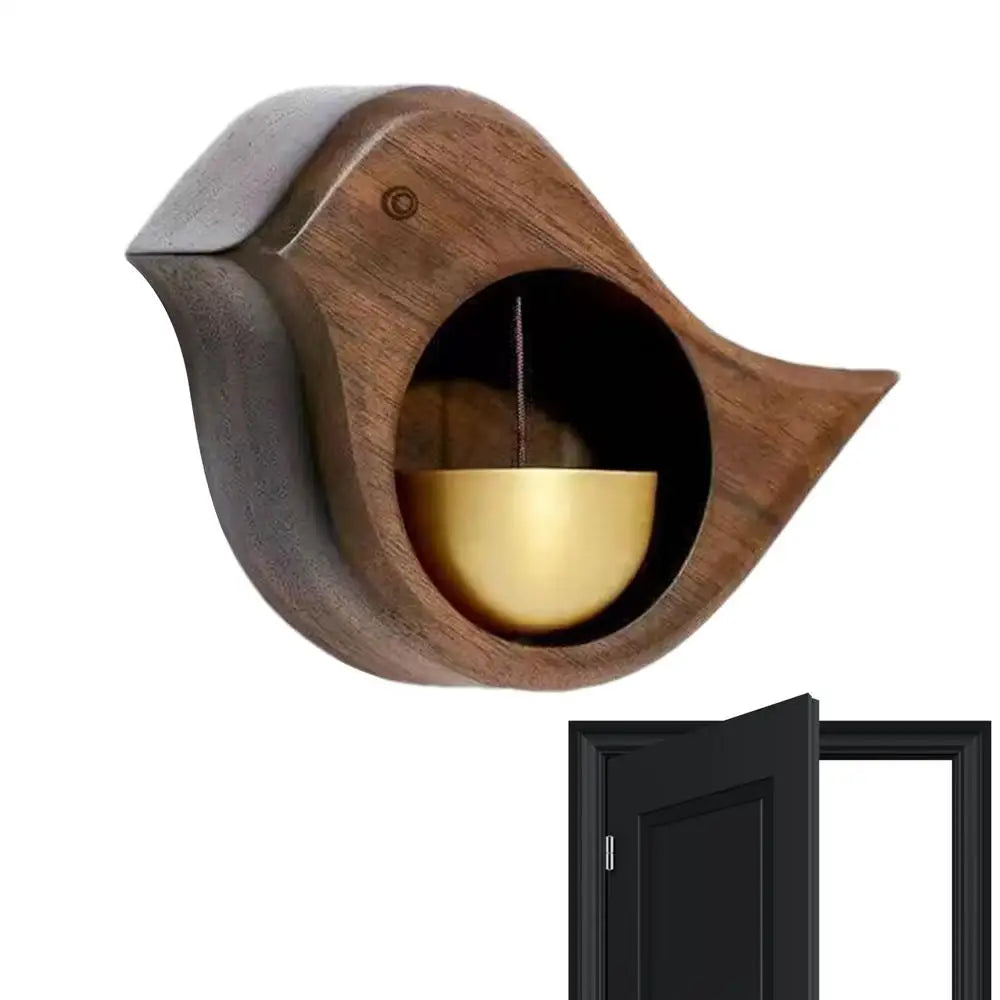 Magnetic Wooden Bird Doorbell Chime – Elegant Wind Chime for Home Dealprice.co.uk