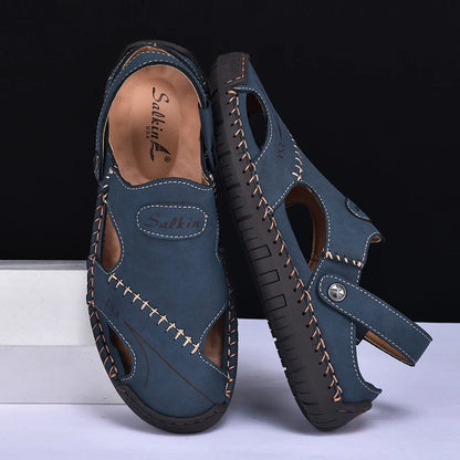 New Handmade Summer Sandals for Men – Breathable Outdoor Leather Shoes