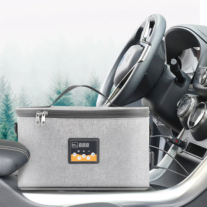 Portable Baby Food Warmer 3.8L – 12V Digital Car Bottle Heater with Temperature Control