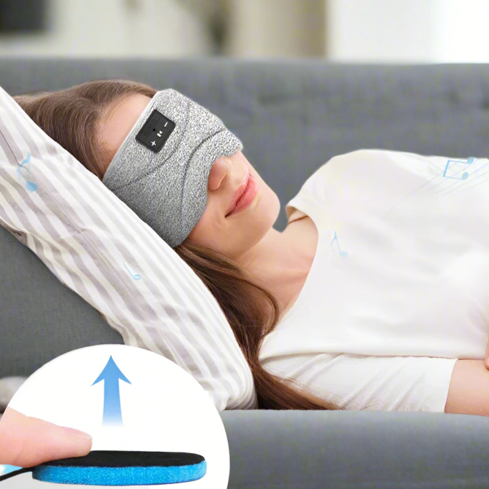Sleep Mask and Headphones – Ultra-Thin Speakers Mask for Insomnia