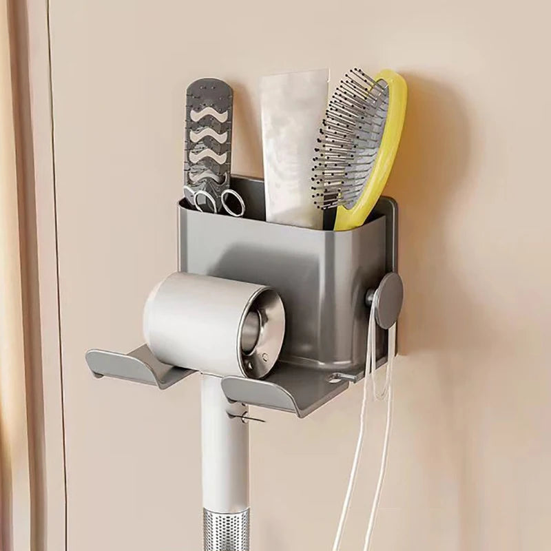 No-Drill Wall-Mounted Hair Dryer Holder – Hands-Free & Space-Saving Dealprice.co.uk
