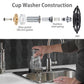 Automatic Glass Rinser for Kitchen Sink – Stainless Steel Bottle & Cup Washer