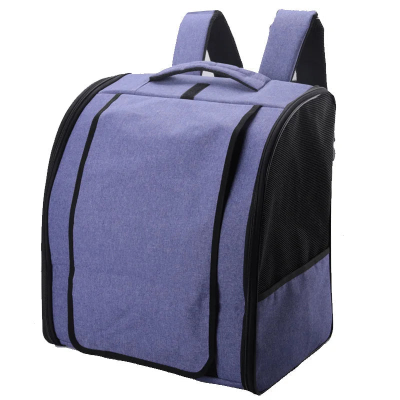 Large Space Breathable Pet Backpack – Foldable Travel Carrier for Cats & Small Dogs Dealprice.co.uk