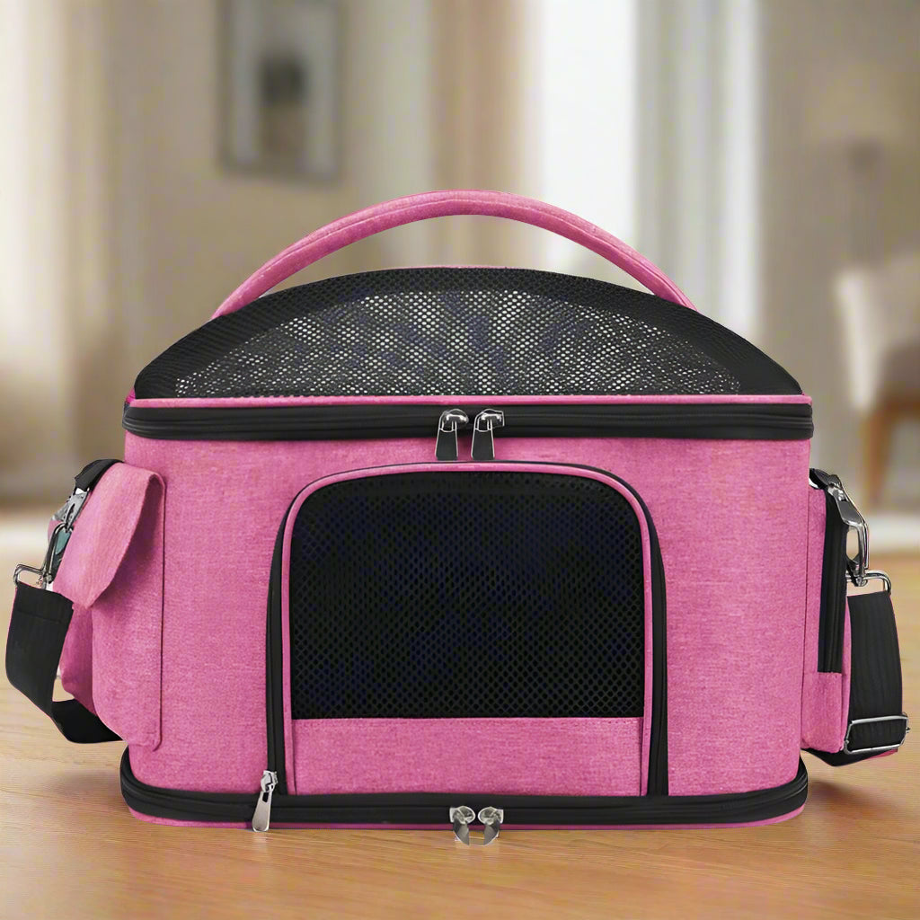 Foldable Cat Tote Bag – Breathable & Portable Crossbody Pet Carrier Dealprice.co.uk