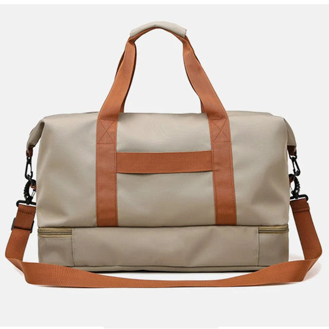 Waterproof Gym Duffle Bag – Dry/Wet Separation, Carry-On Weekender Bag
