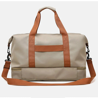 Waterproof Gym Duffle Bag – Dry/Wet Separation, Carry-On Weekender Bag