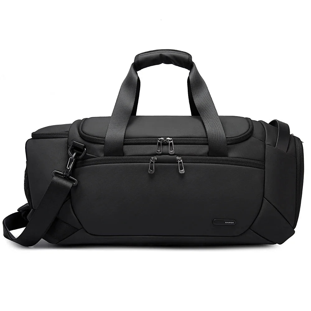 Men's Waterproof Gym Duffel Bag –  Bag with Shoe Compartment, Wet/Dry Separation
