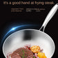 Premium 316 Stainless Steel Frying Pan Wok – Non-Stick, Uncoated, 7-Ply Skillet