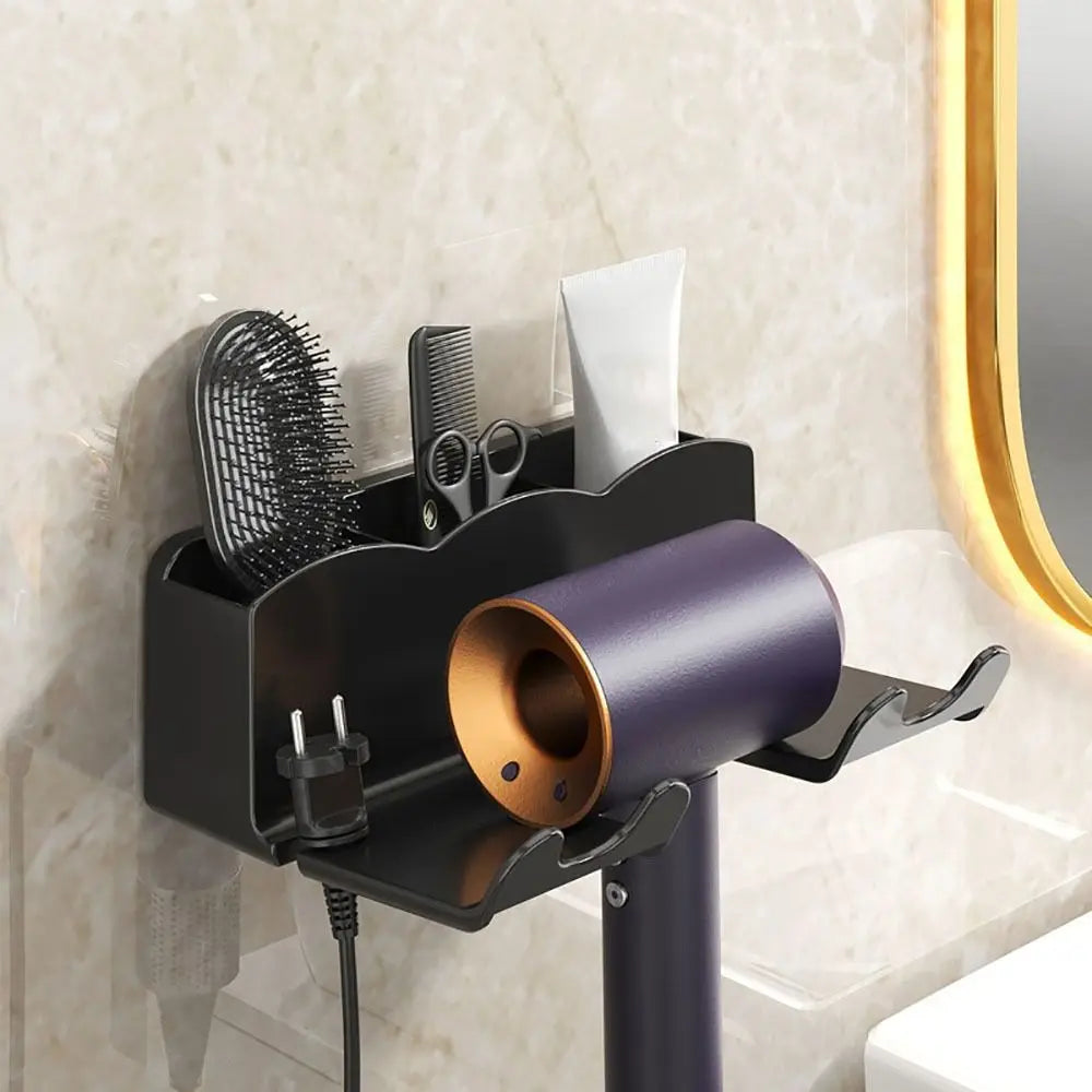 Wall-Mounted Hair Dryer Holder – Space-Saving Bathroom Organizer Dealprice.co.uk