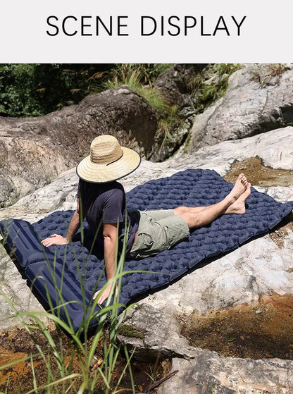 Double Camping Inflatable Mattress – Ultralight & Extra Wide Sleeping Pad