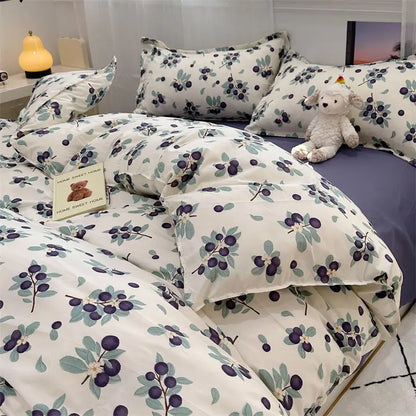 Pink Floral Duvet Cover Bedding Set – Ultra Soft Comfort Microfiber Bed cover