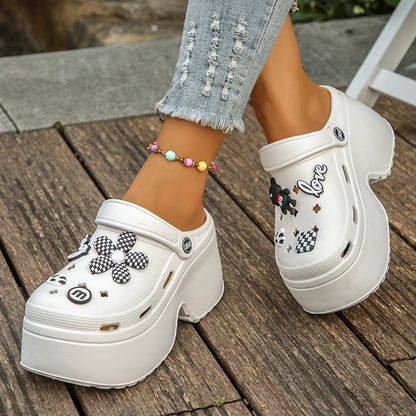 Women's Platform Clogs Slip On Slides – Summer Shoes Beach Sandals