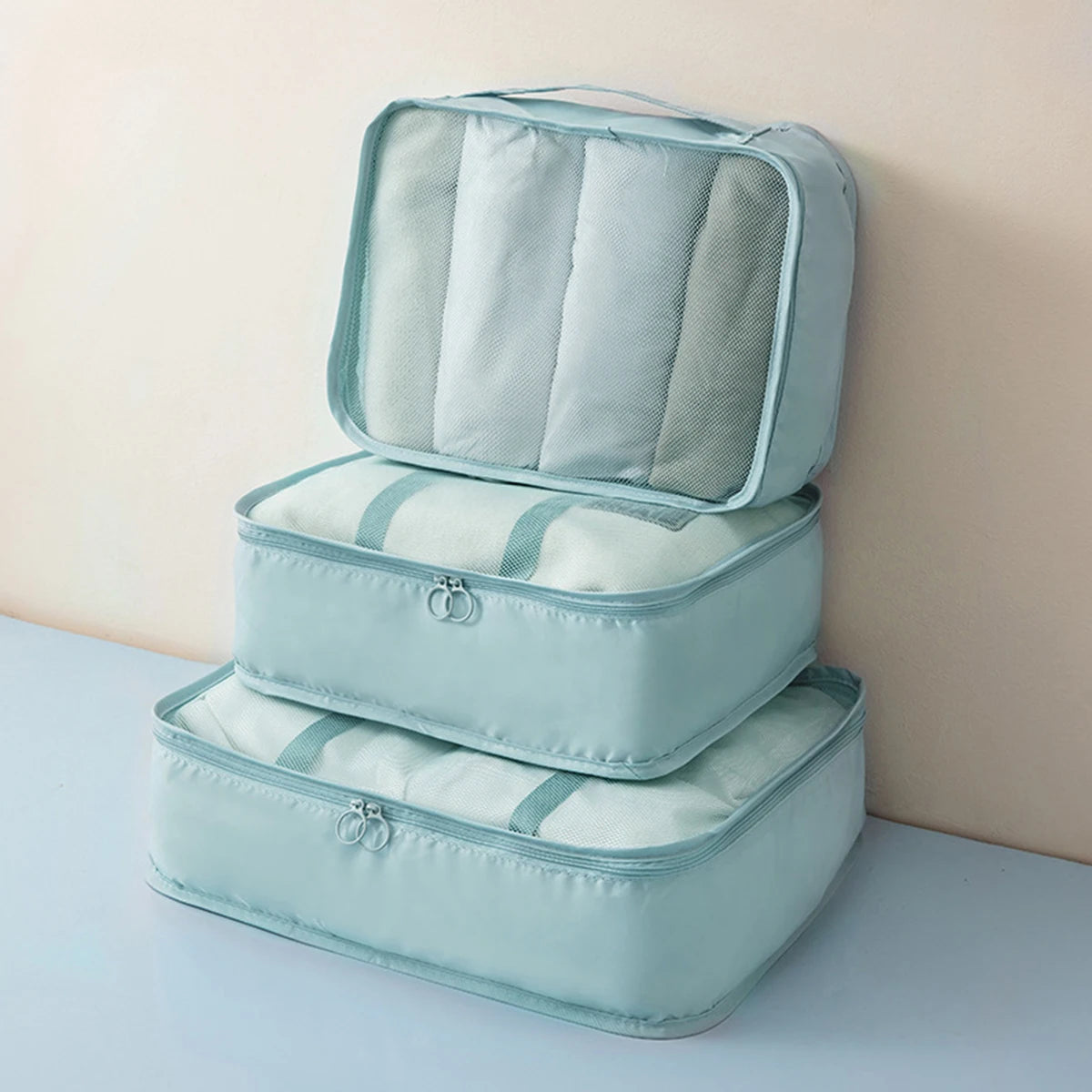 3PCS Travel Packing Cubes Set – Lightweight, Breathable, Multi-Size Luggage Organisers