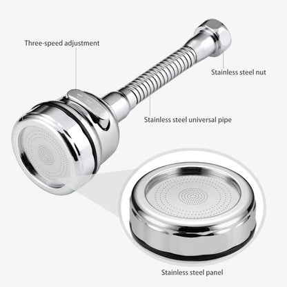 Tap Nozzle with 3 Water Modes–360° Rotating Tap Spray Nozzle for Kitchen & Bathroom
