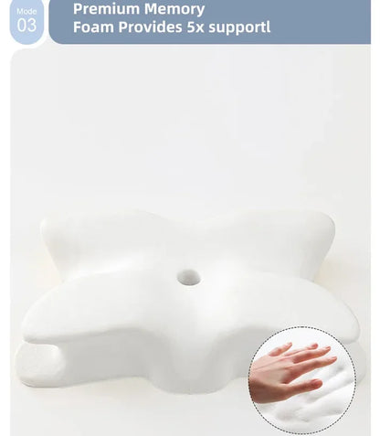 Butterfly Memory Foam Cervical Pillow – Orthopaedic Neck Support for Pain Relief