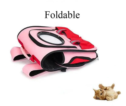 Foldable Astronaut Pet Carrier – Stylish Travel Bag for Cats & Small Dogs Dealprice.co.uk