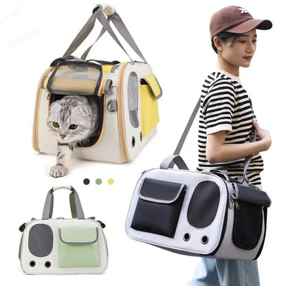 Portable Foldable Pet Carrier Bag – Shoulder Handbag for Small Dogs & Cats Dealprice.co.uk