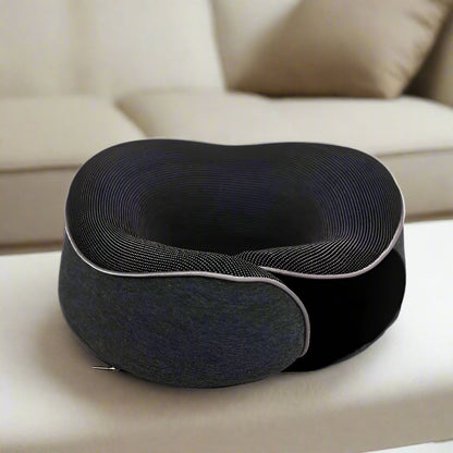 Memory Foam U-Shaped Travel Neck Pillow for Airplane, Car & Office