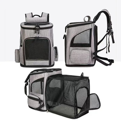 Cat Carrier Backpack – Foldable, Expandable & Travel-Ready for Pets