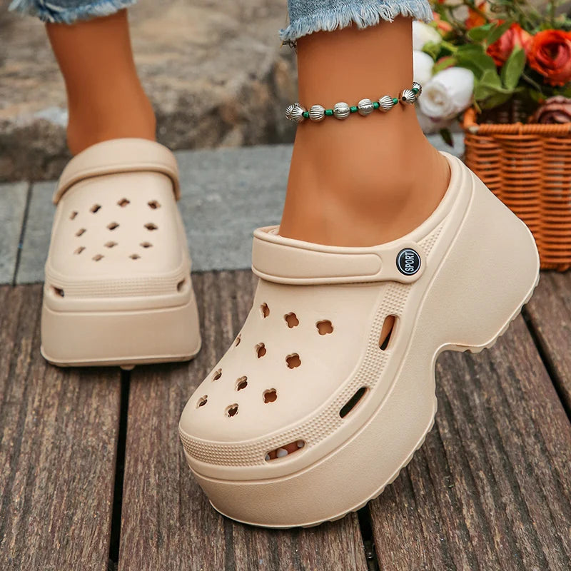 Women's Platform Clogs Slip On Slides – Summer Shoes Beach Sandals