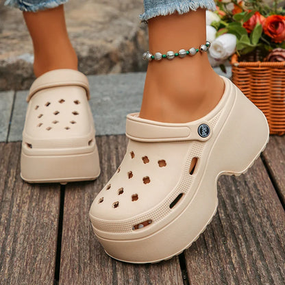 Women's Platform Clogs Slip On Slides – Summer Shoes Beach Sandals