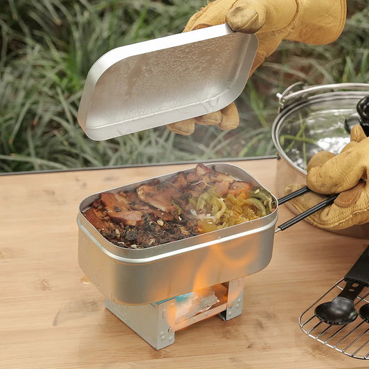Portable Aluminium Lunch Box – Reheatable Camping Meal Container Dealprice.co.uk