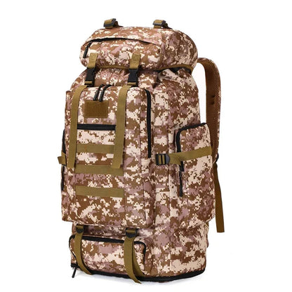 80L/100L Tactical Mountaineering Backpack – Large Capacity Hiking & Camping Bag Dealprice.co.uk