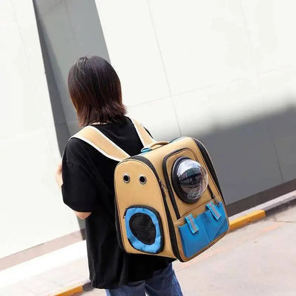 Foldable Astronaut Pet Carrier – Stylish Travel Bag for Cats & Small Dogs Dealprice.co.uk