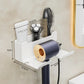 Wall-Mounted Hair Dryer Holder – No-Drill Hands-Free Blow Dryer Stand Dealprice.co.uk