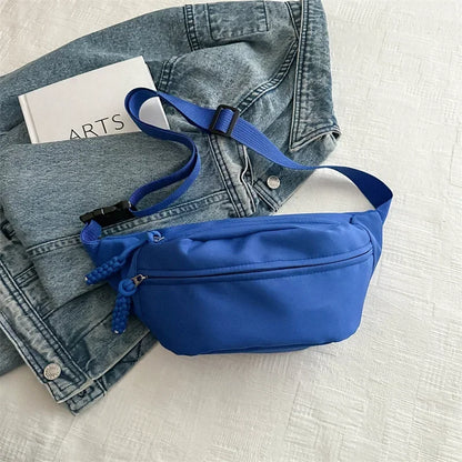 Canvas Running Waist & Chest Bag – Casual Crossbody Fanny Pack for Women