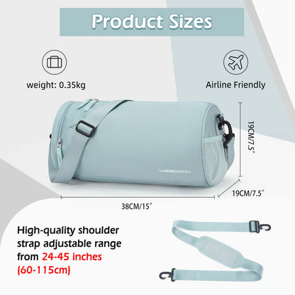 Women’s Waterproof Gym, Yoga & Weekend Bag with Shoe Compartment