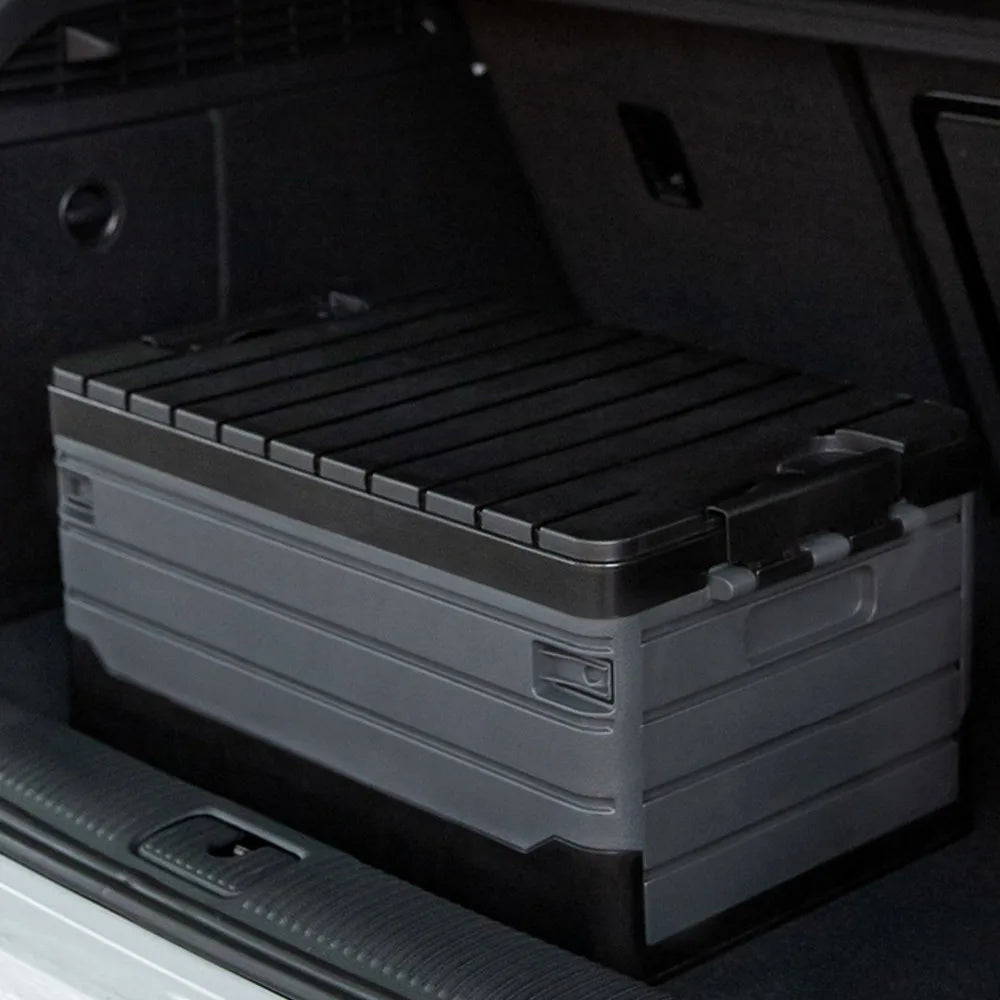 35L Foldable Camping & Car Storage Box – Waterproof with Lid