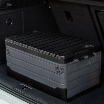 35L Foldable Camping & Car Storage Box – Waterproof with Lid