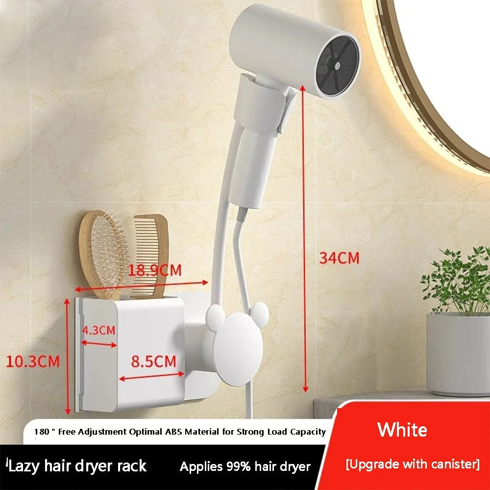 Wall-Mounted Adjustable Hair Dryer Holder – Hands-Free Styling Dealprice.co.uk