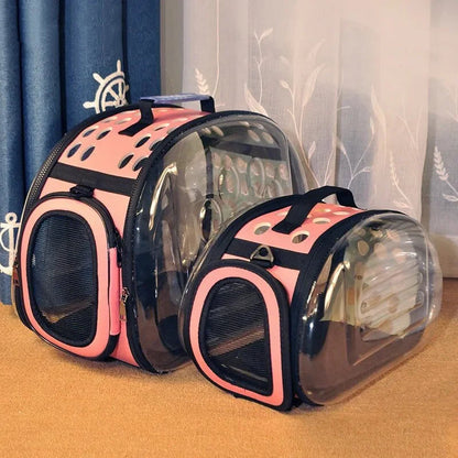 Transparent Pet Shoulder Crossbody Bag – Breathable Carrier for Cats & Small Dogs Dealprice.co.uk