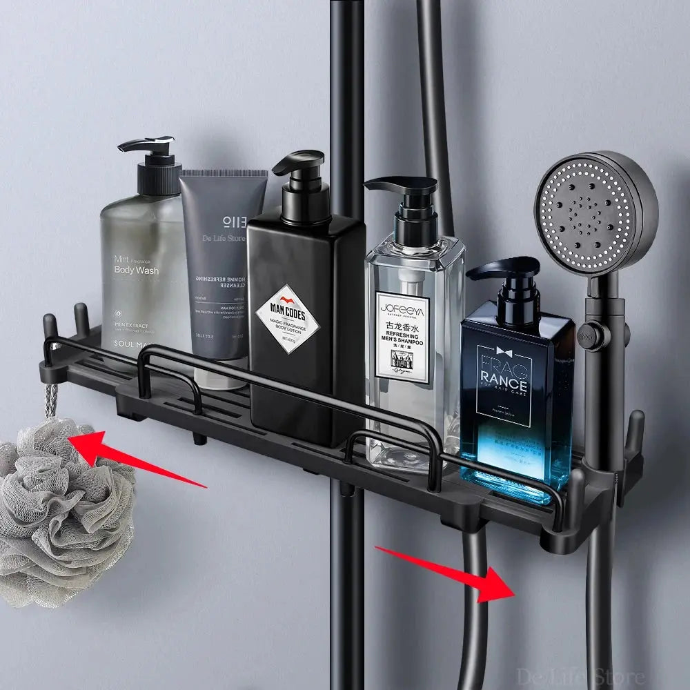 Extendable No-Drill Shower Shelf - Bathroom Storage & Organizer Dealprice.co.uk
