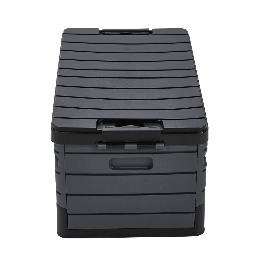35L Foldable Camping & Car Storage Box – Waterproof with Lid