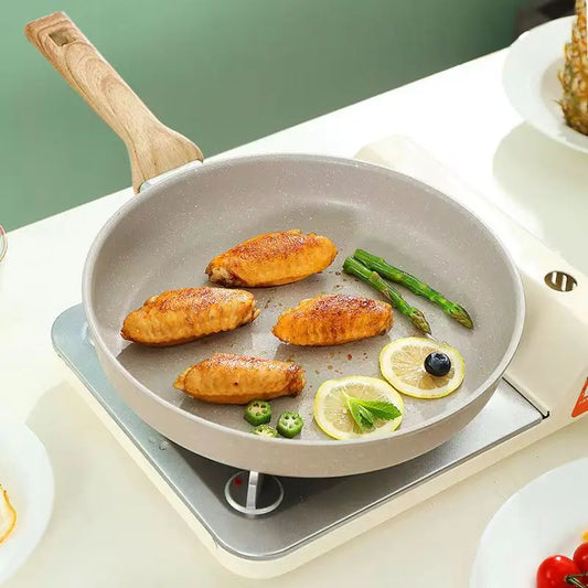 Aluminium Alloy Ceramic-Coated Wok for Gas & Induction - Non-Stick Frying Pan