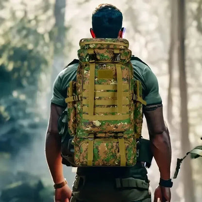 80L/100L Tactical Mountaineering Backpack – Large Capacity Hiking & Camping Bag Dealprice.co.uk