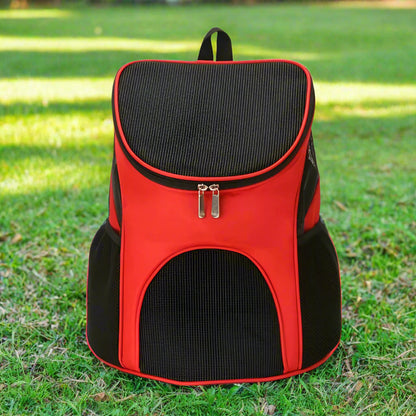 Portable Foldable Pet Mesh Carrier – Breathable Dog & Cat Backpack for Travel Dealprice.co.uk